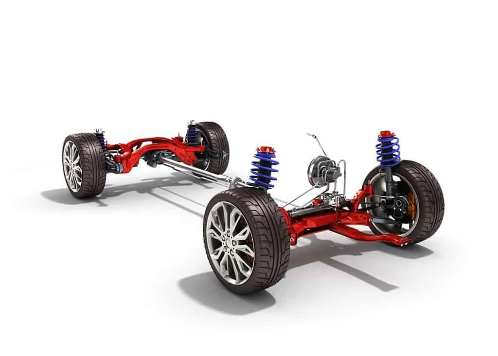 Illustration of a Car's Suspension