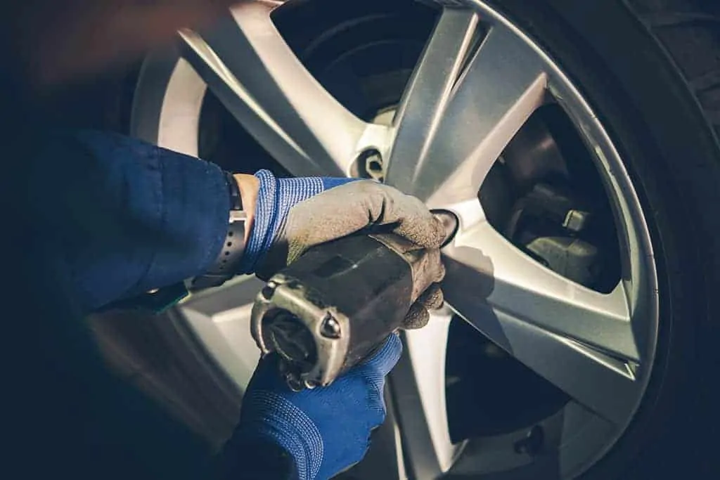 Mechanic Performing a Tire Replacement