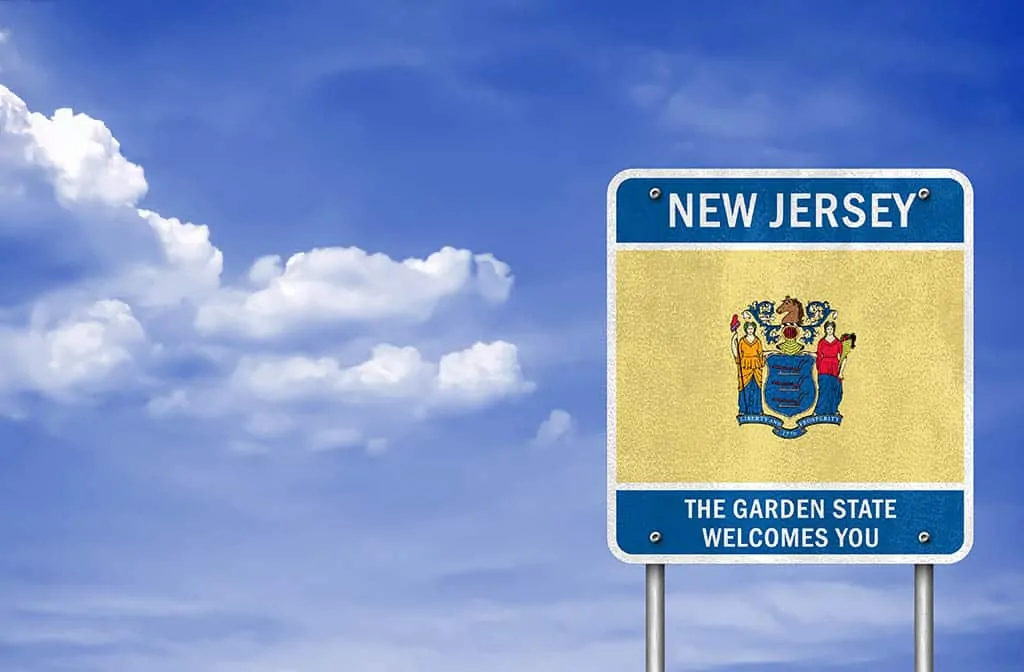 New Jersey Welcome Sign