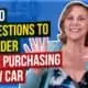 Top 10 Suggestions to Consider When Purchasing a New Car